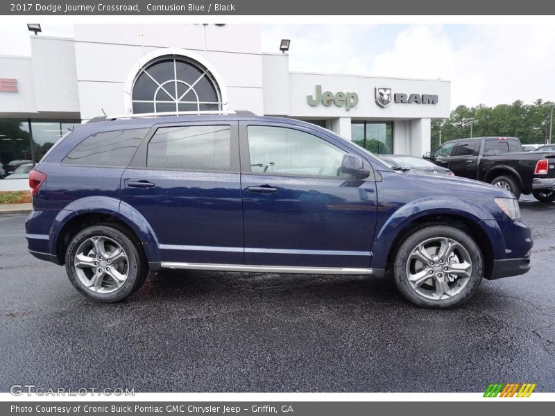 Contusion Blue / Black 2017 Dodge Journey Crossroad