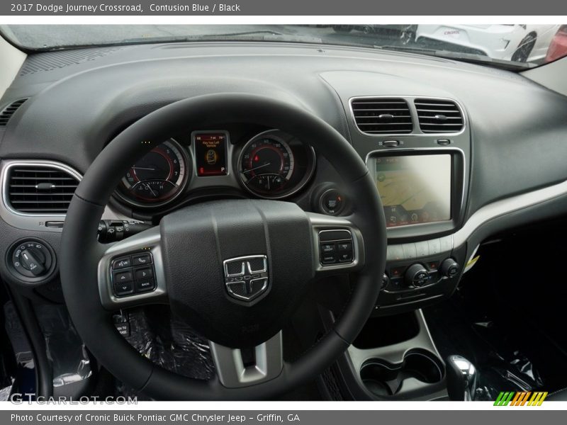 Contusion Blue / Black 2017 Dodge Journey Crossroad