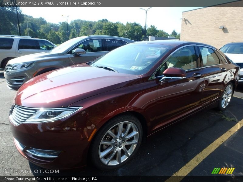 Bronze Fire / Cappuccino 2016 Lincoln MKZ 2.0 AWD