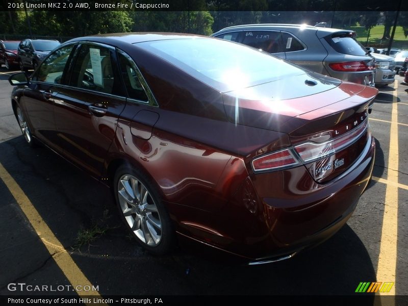 Bronze Fire / Cappuccino 2016 Lincoln MKZ 2.0 AWD