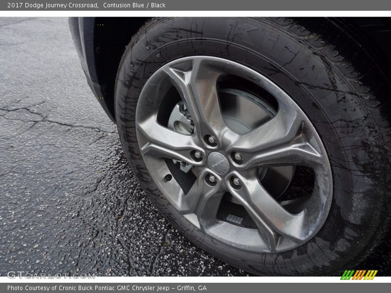 Contusion Blue / Black 2017 Dodge Journey Crossroad