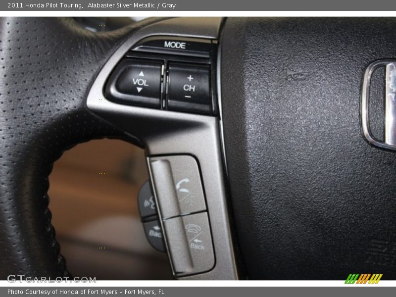 Alabaster Silver Metallic / Gray 2011 Honda Pilot Touring