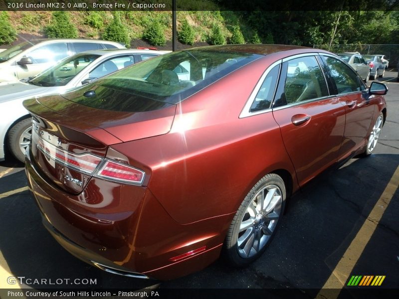 Bronze Fire / Cappuccino 2016 Lincoln MKZ 2.0 AWD