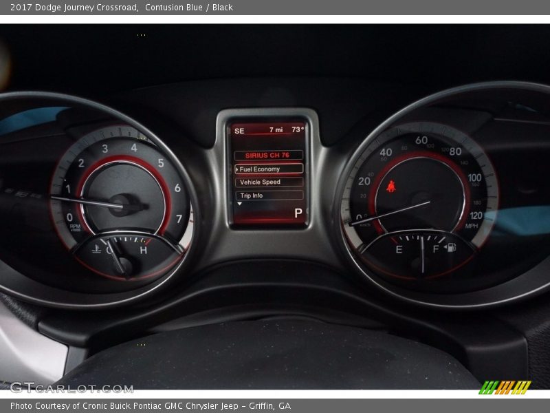 Contusion Blue / Black 2017 Dodge Journey Crossroad