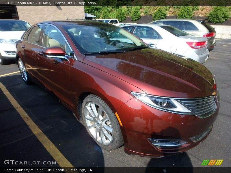 Bronze Fire / Cappuccino 2016 Lincoln MKZ 2.0 AWD