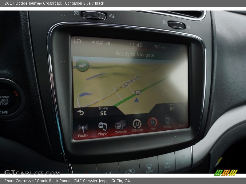 Contusion Blue / Black 2017 Dodge Journey Crossroad