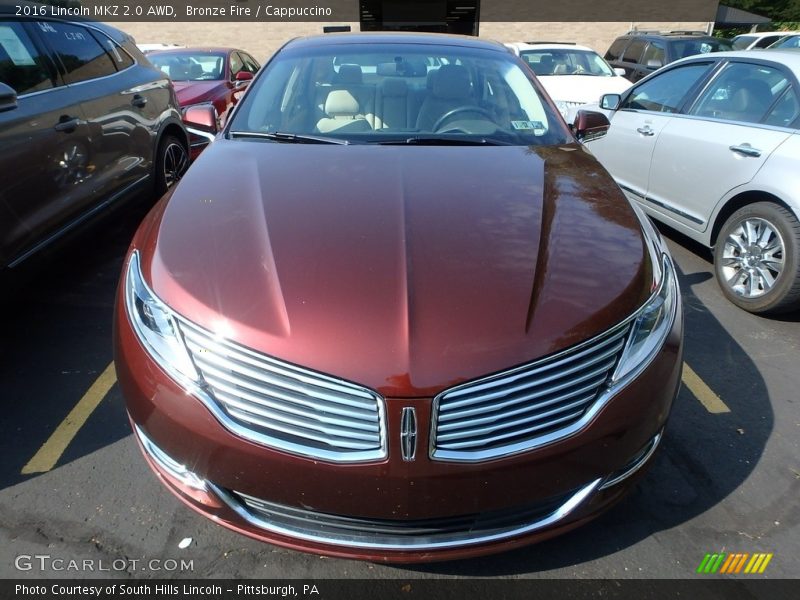 Bronze Fire / Cappuccino 2016 Lincoln MKZ 2.0 AWD