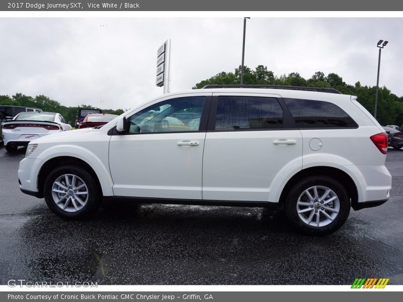 Vice White / Black 2017 Dodge Journey SXT