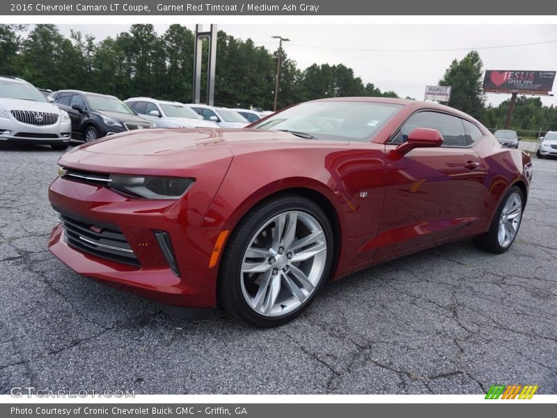 Garnet Red Tintcoat / Medium Ash Gray 2016 Chevrolet Camaro LT Coupe