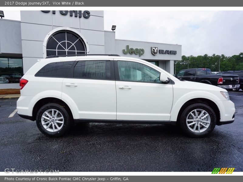 Vice White / Black 2017 Dodge Journey SXT