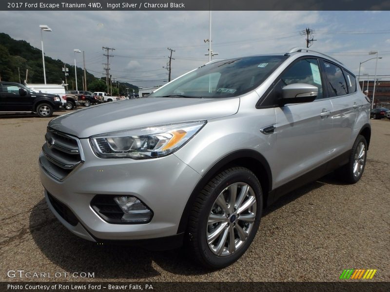Ingot Silver / Charcoal Black 2017 Ford Escape Titanium 4WD