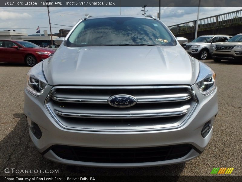 Ingot Silver / Charcoal Black 2017 Ford Escape Titanium 4WD