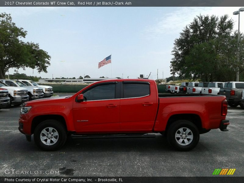 Red Hot / Jet Black/­Dark Ash 2017 Chevrolet Colorado WT Crew Cab