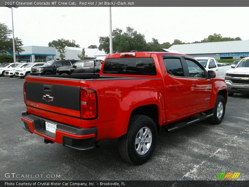 Red Hot / Jet Black/­Dark Ash 2017 Chevrolet Colorado WT Crew Cab