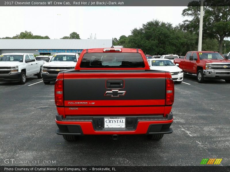 Red Hot / Jet Black/­Dark Ash 2017 Chevrolet Colorado WT Crew Cab