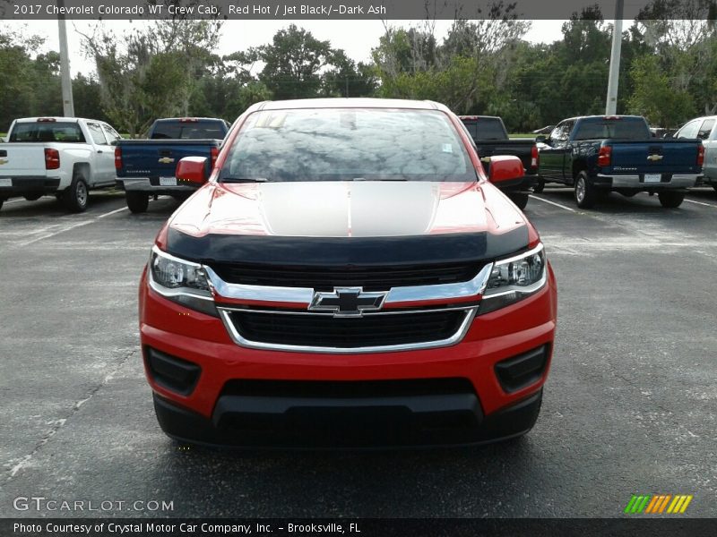 Red Hot / Jet Black/­Dark Ash 2017 Chevrolet Colorado WT Crew Cab