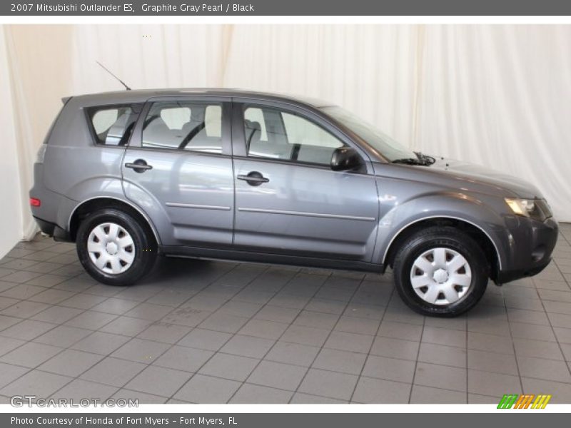 Graphite Gray Pearl / Black 2007 Mitsubishi Outlander ES