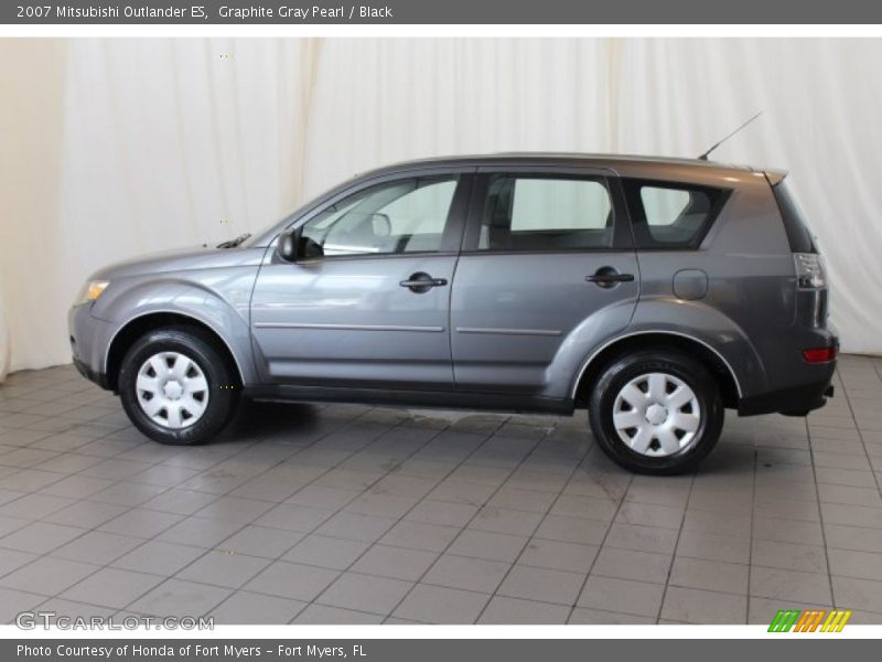 Graphite Gray Pearl / Black 2007 Mitsubishi Outlander ES