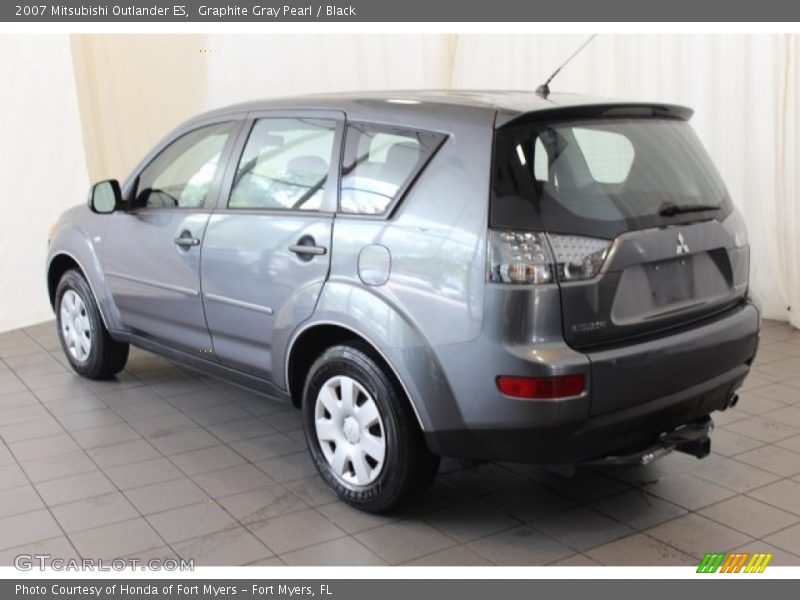 Graphite Gray Pearl / Black 2007 Mitsubishi Outlander ES