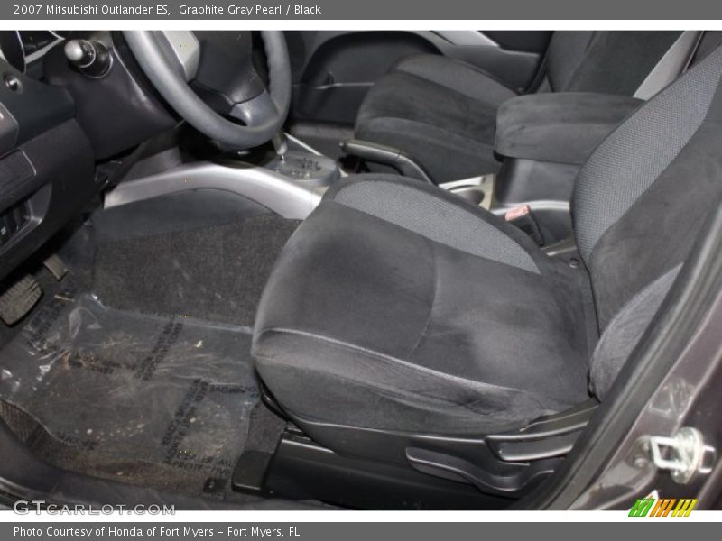 Graphite Gray Pearl / Black 2007 Mitsubishi Outlander ES
