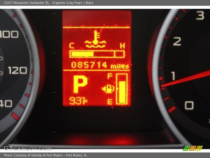 Graphite Gray Pearl / Black 2007 Mitsubishi Outlander ES