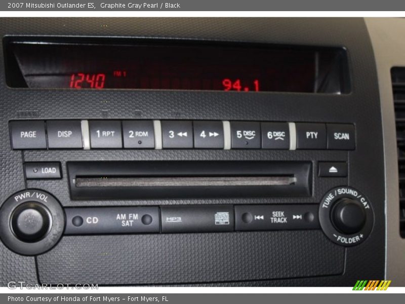 Graphite Gray Pearl / Black 2007 Mitsubishi Outlander ES