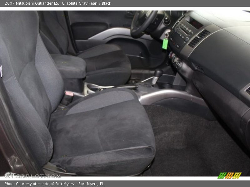 Graphite Gray Pearl / Black 2007 Mitsubishi Outlander ES