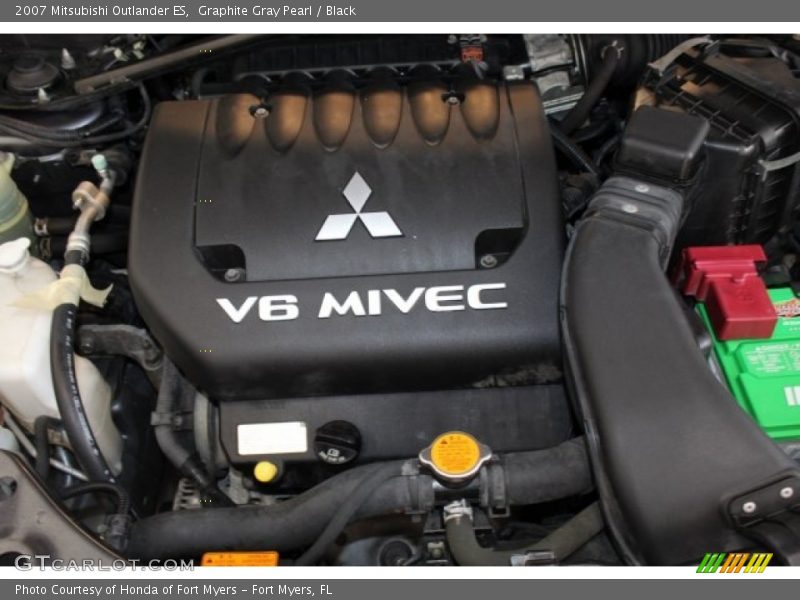 Graphite Gray Pearl / Black 2007 Mitsubishi Outlander ES