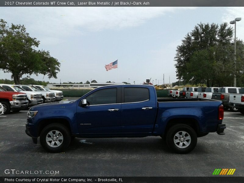 Laser Blue Metallic / Jet Black/­Dark Ash 2017 Chevrolet Colorado WT Crew Cab