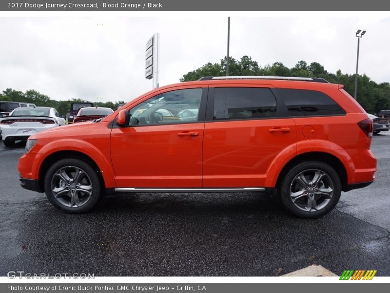Blood Orange / Black 2017 Dodge Journey Crossroad