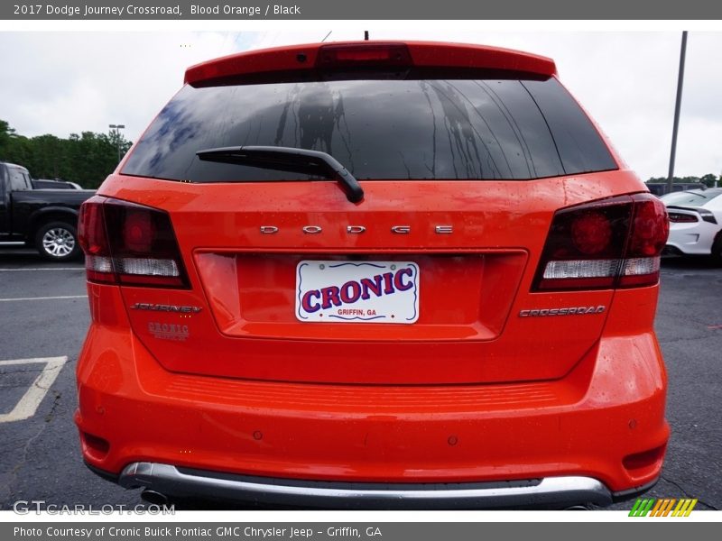 Blood Orange / Black 2017 Dodge Journey Crossroad