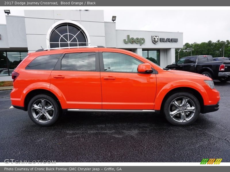Blood Orange / Black 2017 Dodge Journey Crossroad