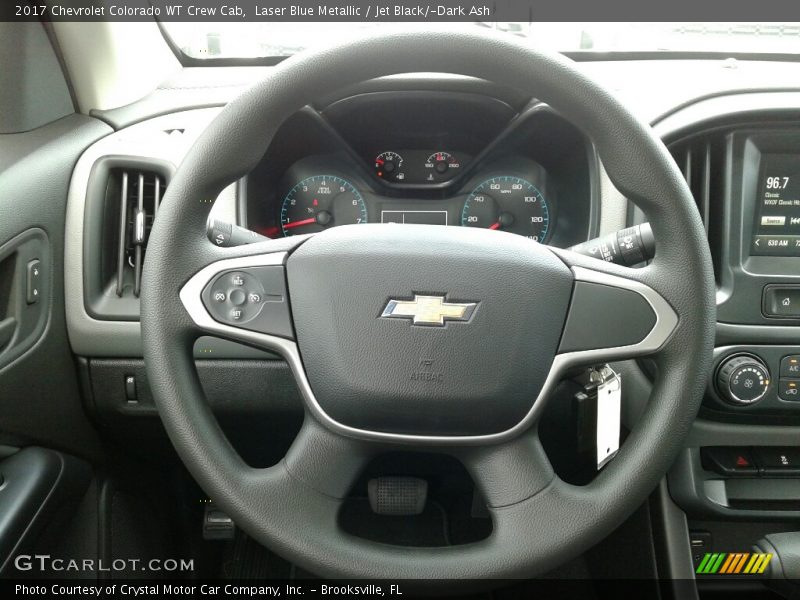 Laser Blue Metallic / Jet Black/­Dark Ash 2017 Chevrolet Colorado WT Crew Cab