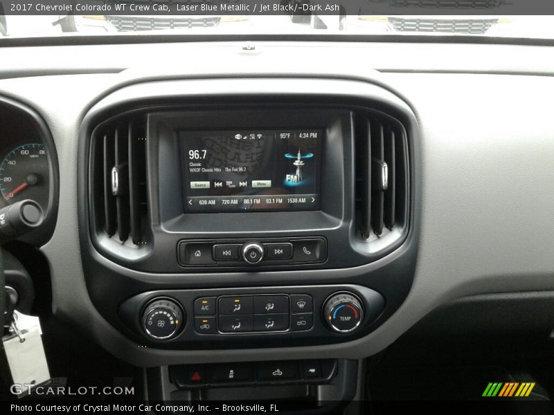 Laser Blue Metallic / Jet Black/­Dark Ash 2017 Chevrolet Colorado WT Crew Cab