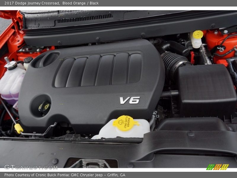 Blood Orange / Black 2017 Dodge Journey Crossroad