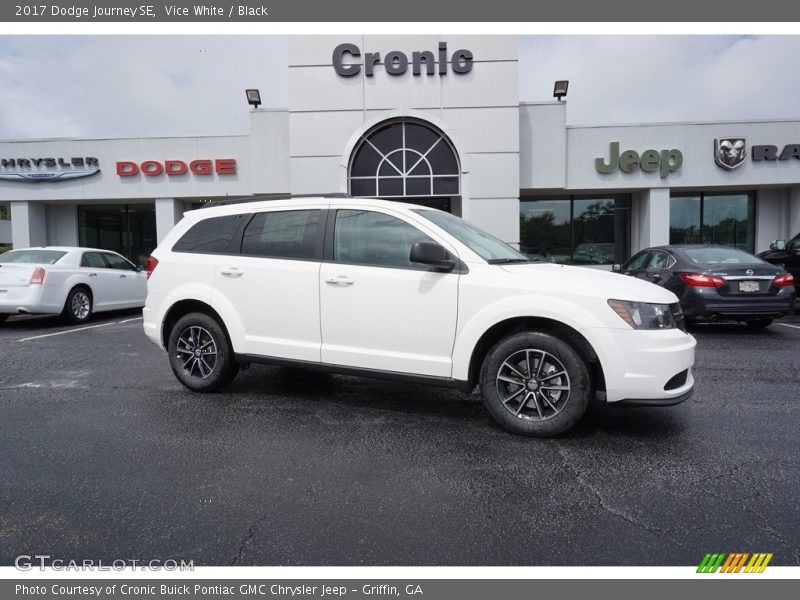 Vice White / Black 2017 Dodge Journey SE