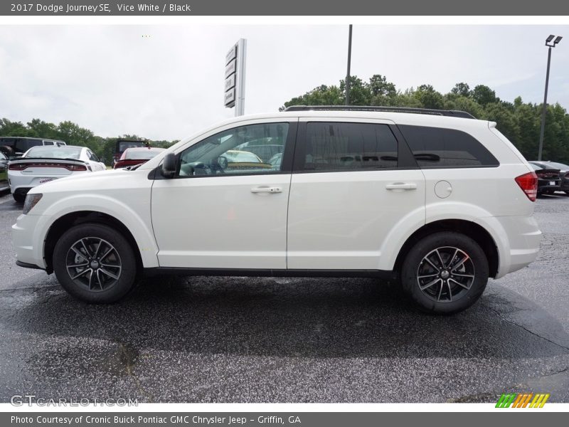 Vice White / Black 2017 Dodge Journey SE