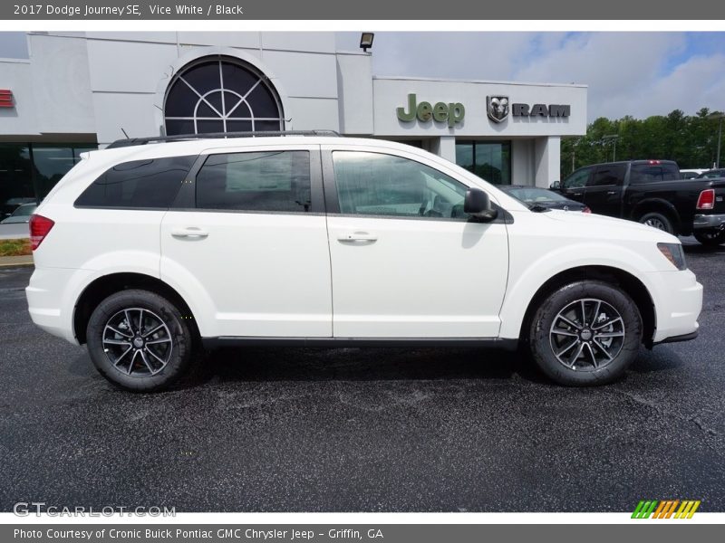 Vice White / Black 2017 Dodge Journey SE