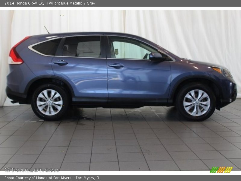 Twilight Blue Metallic / Gray 2014 Honda CR-V EX