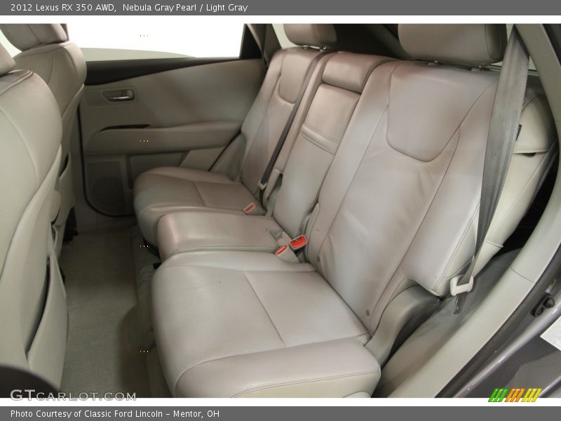 Nebula Gray Pearl / Light Gray 2012 Lexus RX 350 AWD