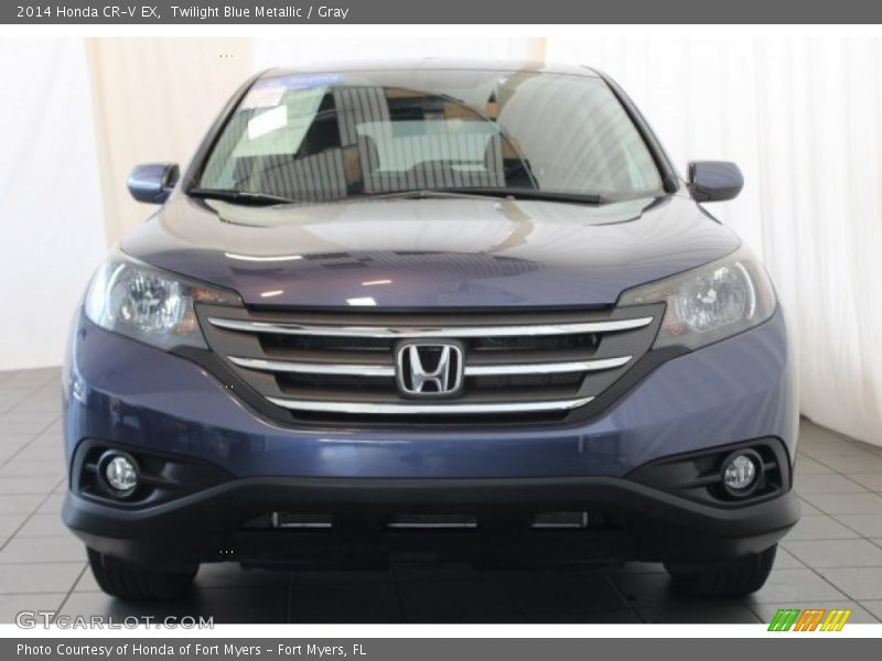 Twilight Blue Metallic / Gray 2014 Honda CR-V EX