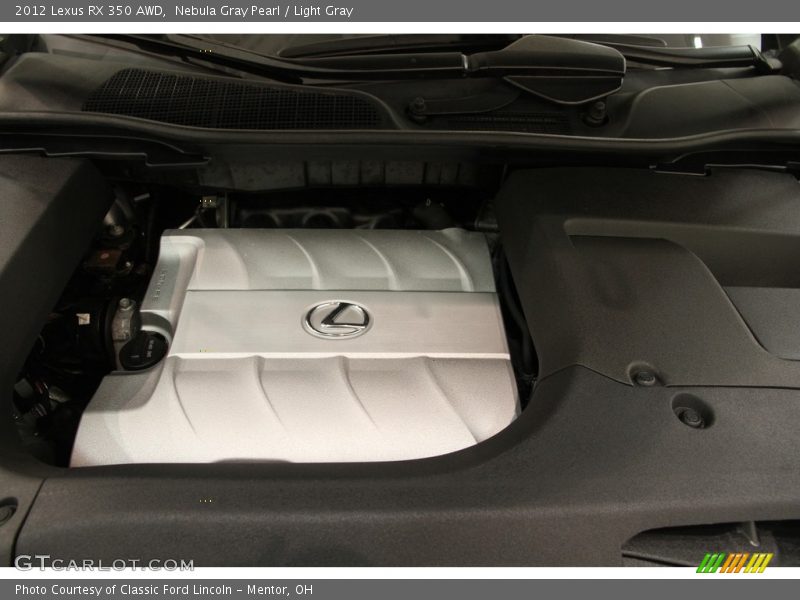 Nebula Gray Pearl / Light Gray 2012 Lexus RX 350 AWD