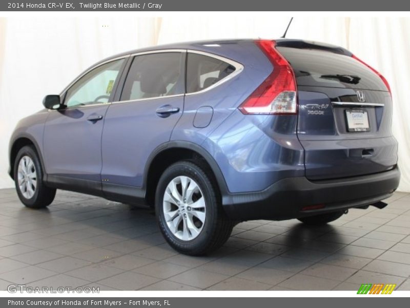 Twilight Blue Metallic / Gray 2014 Honda CR-V EX