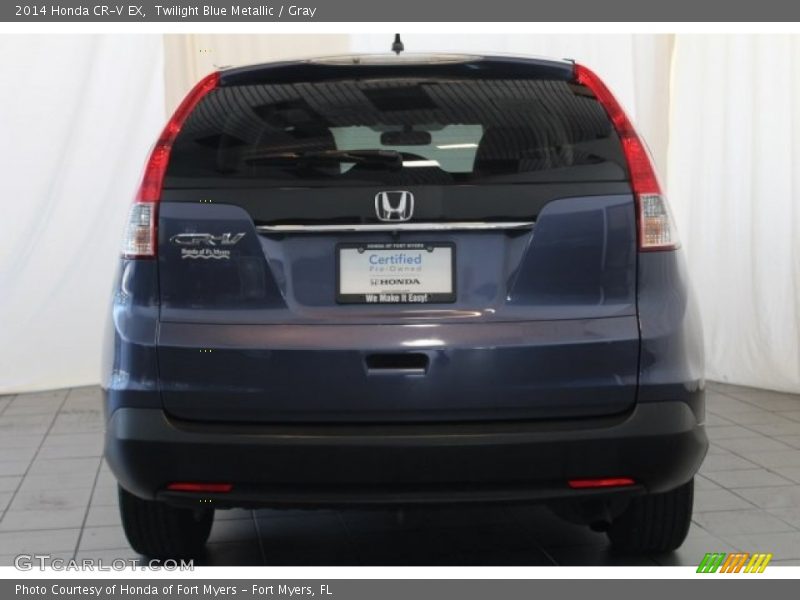 Twilight Blue Metallic / Gray 2014 Honda CR-V EX
