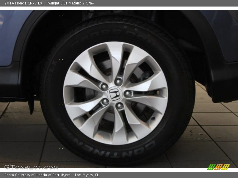 Twilight Blue Metallic / Gray 2014 Honda CR-V EX