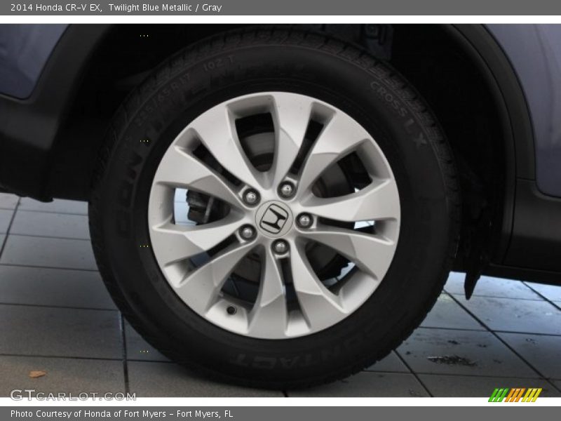 Twilight Blue Metallic / Gray 2014 Honda CR-V EX