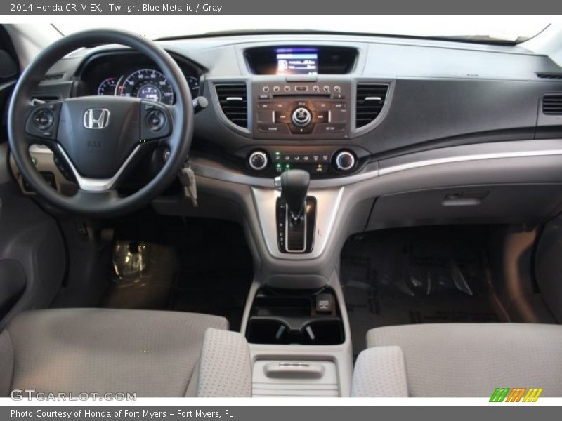 Twilight Blue Metallic / Gray 2014 Honda CR-V EX