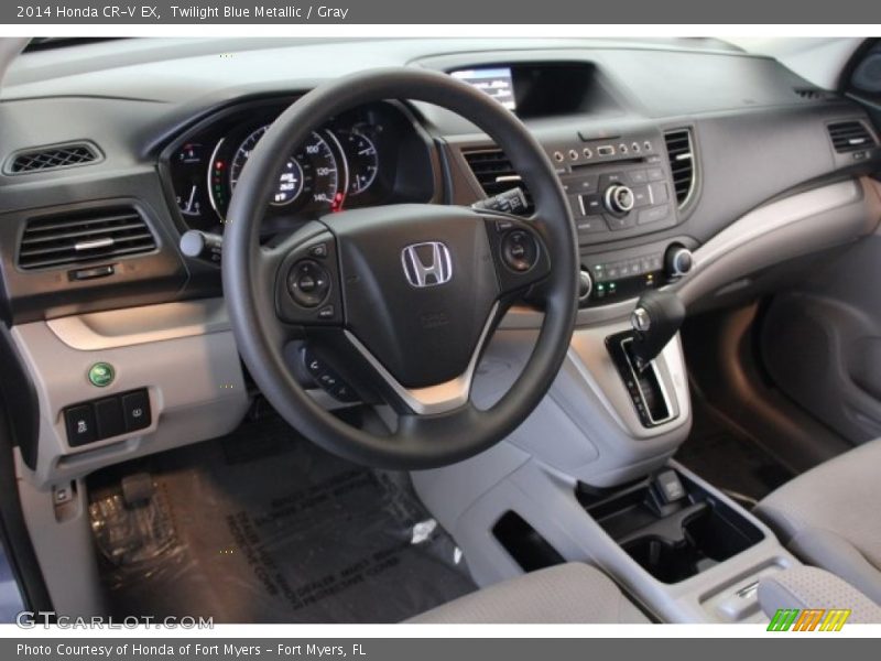 Twilight Blue Metallic / Gray 2014 Honda CR-V EX