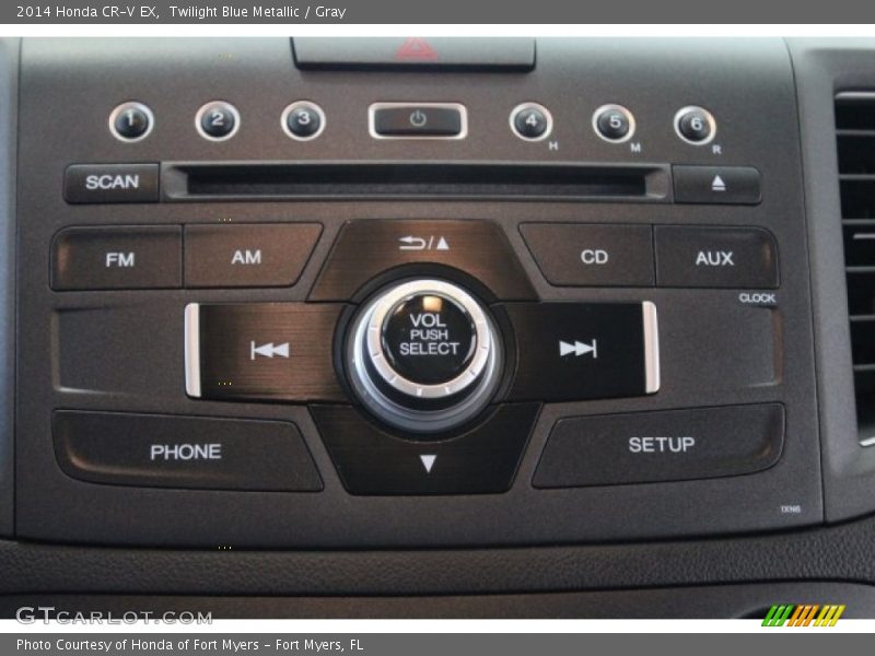 Twilight Blue Metallic / Gray 2014 Honda CR-V EX