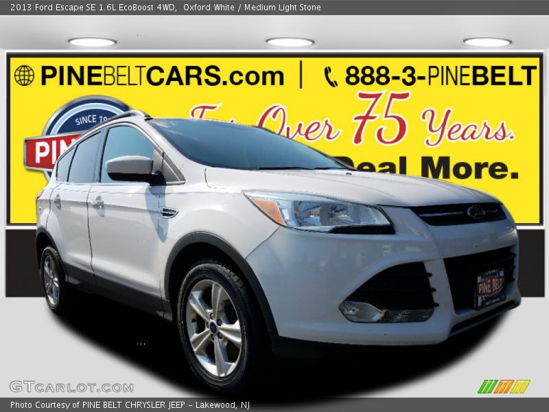 Oxford White / Medium Light Stone 2013 Ford Escape SE 1.6L EcoBoost 4WD